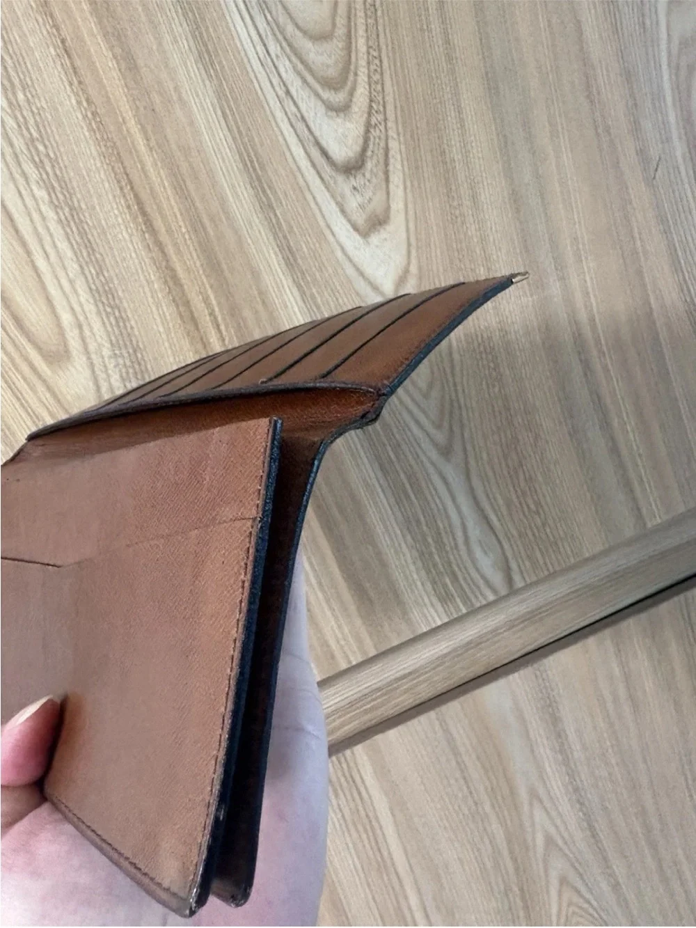 Authentic Vintage 1980s LOUIS VUITTON LV Monogram Leather Long Bifold Wallet